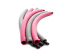 Deuser Hula Hoop, Mehrere Teile vom Hula Hoop Reifen zum zusammen stecken in schwarz und pink
