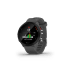 Garmin Smartwatch Forerunner® 55 (Dunkelgrau/Schwarz), Vorderseite der schwarzen Uhr Ansicht 2